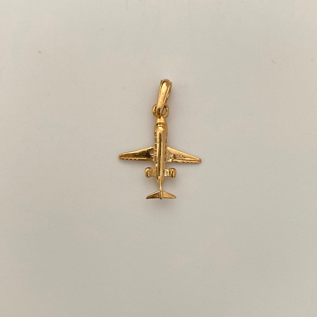 Dije Avion Casting Oro amarillo 18k 1,1 Gr / 16,3 mm / 2,5 Cm