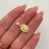Dije arcangel san miguel  Oro amarillo 18k 0,7 Gr / 9,9 mm / 2 Cm