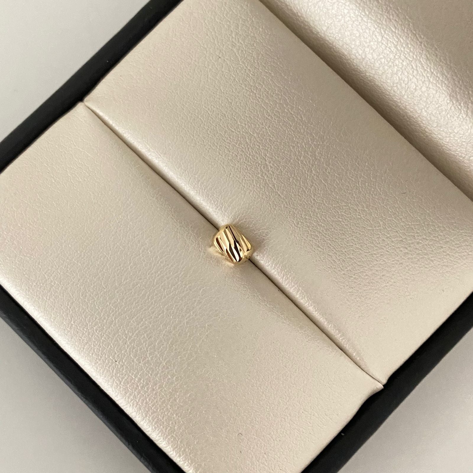 Herraje cilindro diamantado  Oro amarillo 18k 0,2 Gr / 0,5 Cm