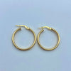 Candonga It lisa Oro amarillo 18k 2,15 Gr / 2,5 Cm