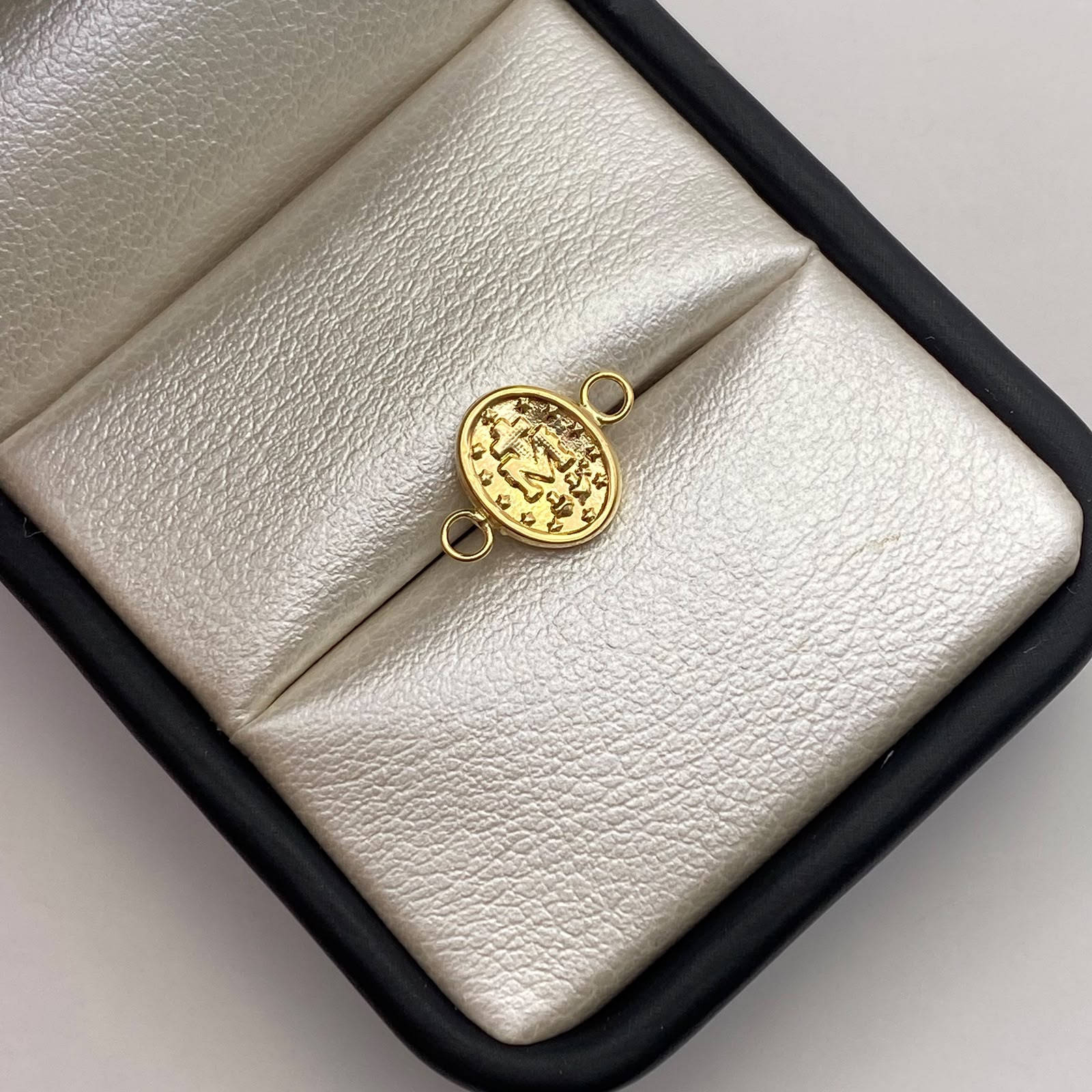 Herraje san miguel arcangel Oro amarillo 18k 0,45 Gr / 1,3 Cm