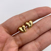 Topos Corazon burbuja Oro amarillo 18k 0,95 Gr / 9,8 mm