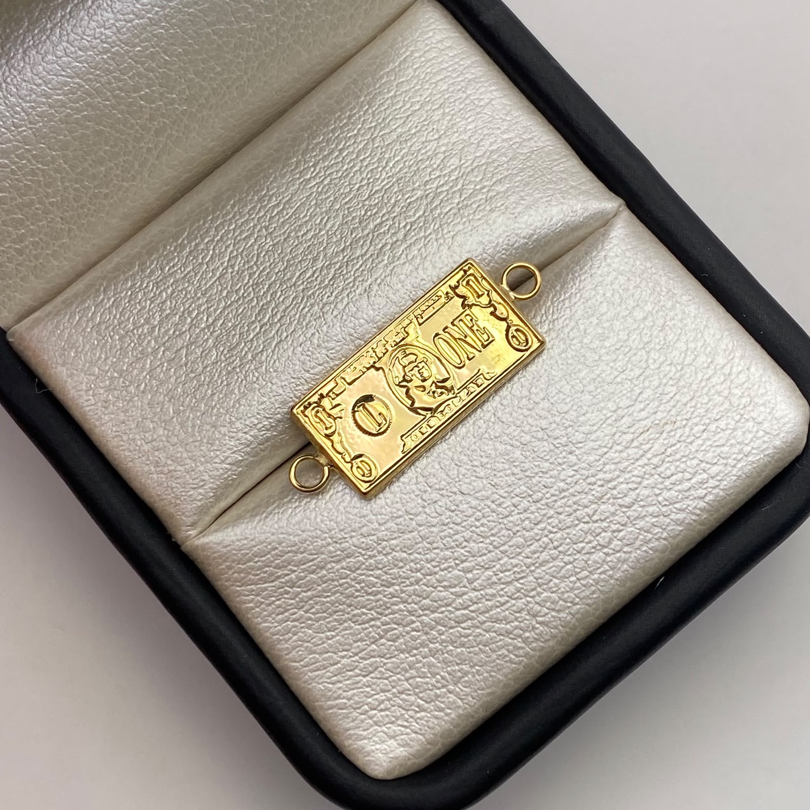 Herraje dolar Oro amarillo 18k 0,98 Gr / 2,3 Cm