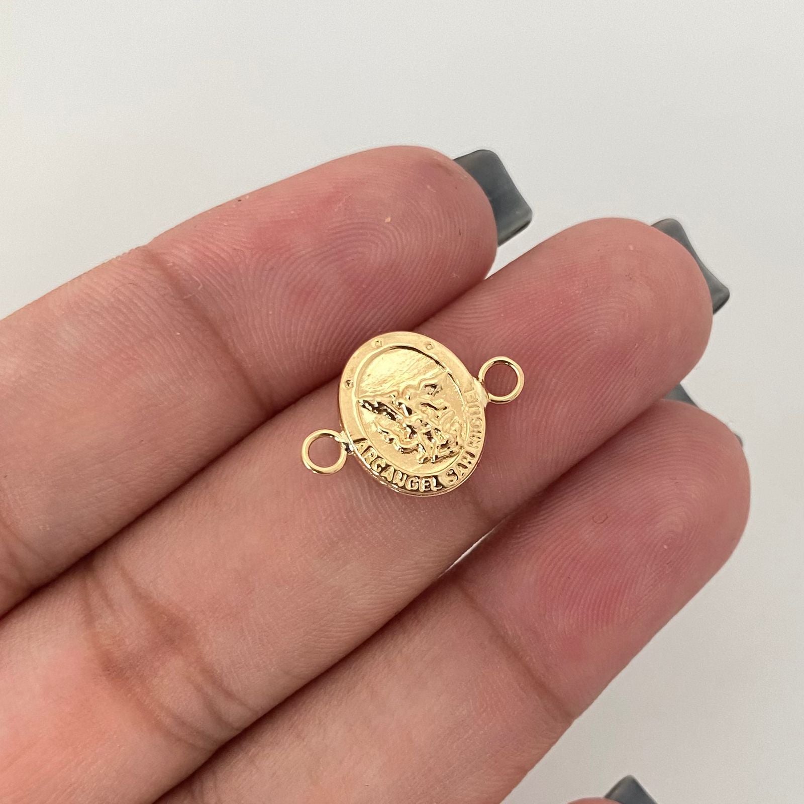 Herraje san miguel arcangel Oro amarillo 18k 0,65 Gr / 1,6 Cm