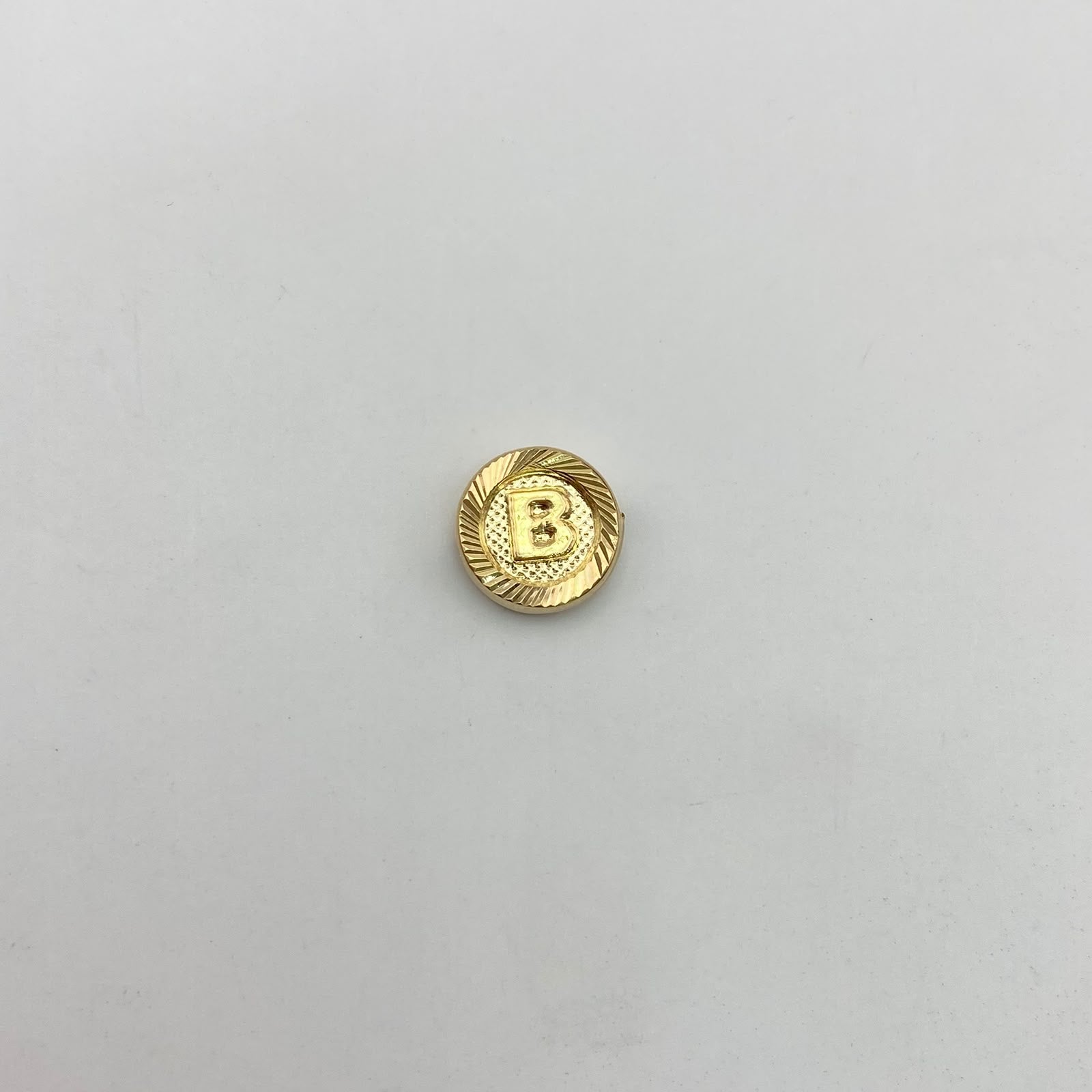 Herraje tambor letra b Oro amarillo 0,5 Gr / 1 Cm