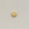 Herraje letra B con diamantado  Oro amarillo 18k 0,5 Gr / 1 Cm