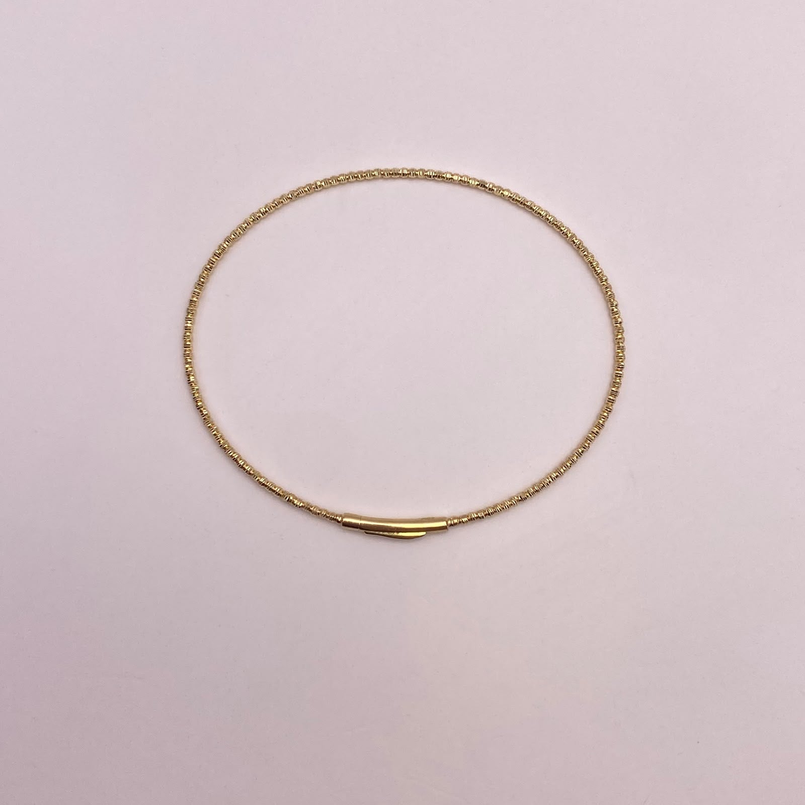 Aro It diamantado Oro amarillo 18k 2,15 Gr / 1,4 mm / 17,5 Cm