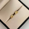 Topos Elefante Casting Circon Azul Oro amarillo 18k 1,15 Gr / 8,1 mm