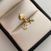 Dije Tres Gracias Oro amarillo 18k 0,55 Gr / 6,6 mm / 1,5 Cm