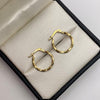 Candonga entorchada delgada Oro amarillo 18k 1 Gr / 2 Cm