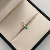 Dije Canutillo Esmeralda Oro amarillo 18k 0,1 Gr / 2,9 mm / 1 Cm