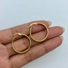 Candonga It lisa Oro amarillo 18k 2,15 Gr / 2,5 Cm