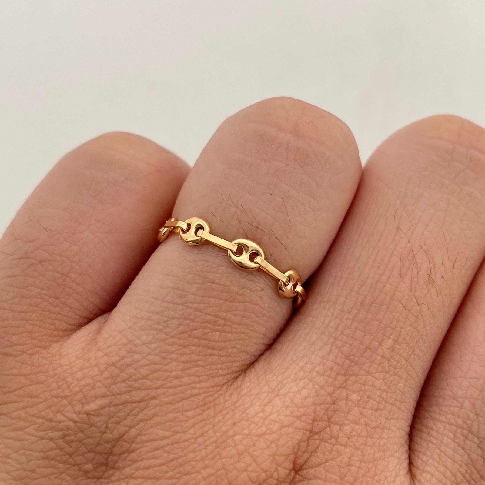 Anillo Gc Liso Oro amarillo 18k / Talla 6 / 0,75 Gr / 3,4 mm