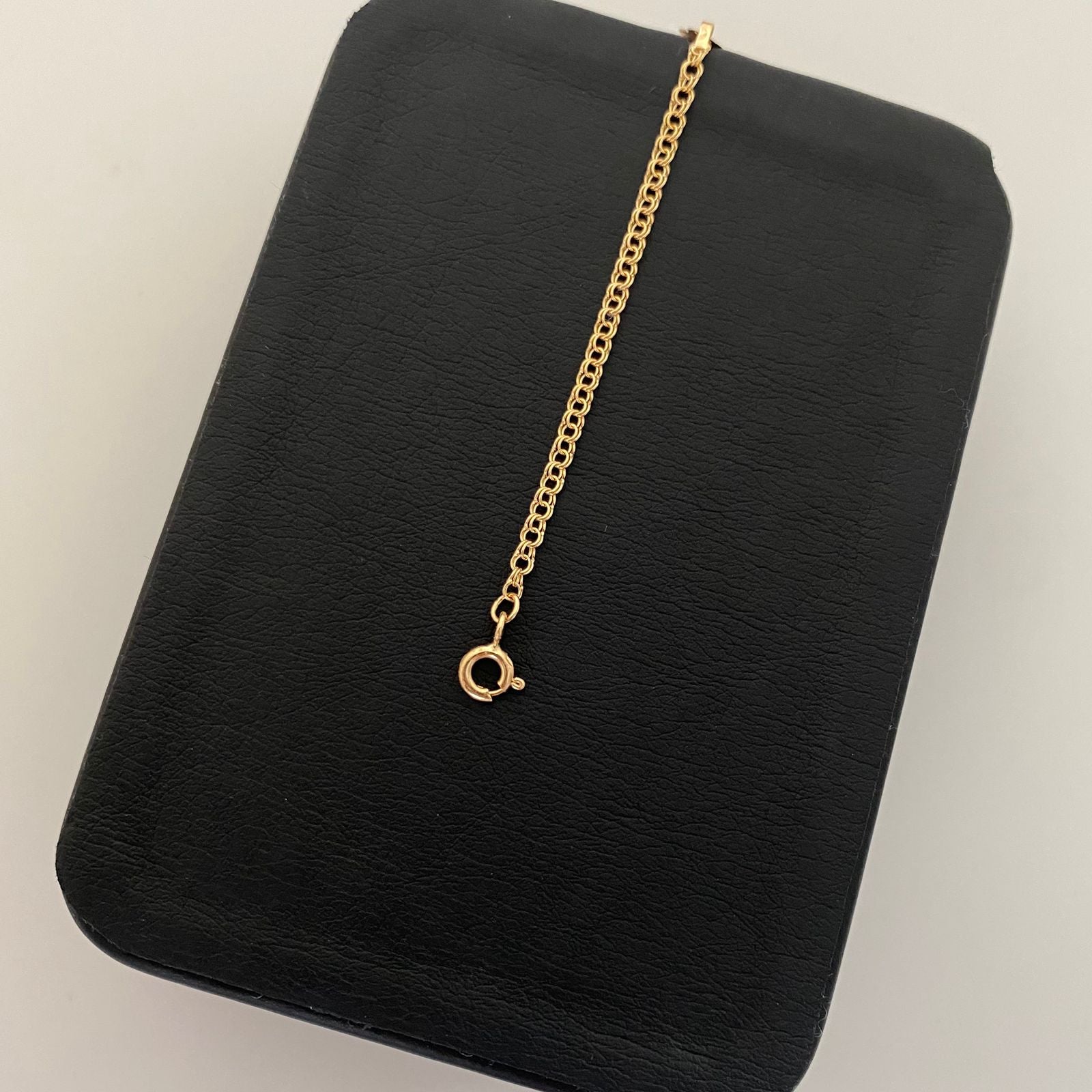 Pulso bebé placa lisa nube Oro amarillo 18k 1,45 Gr / 8,0 mm / 15,5 Cm Broche 0,15