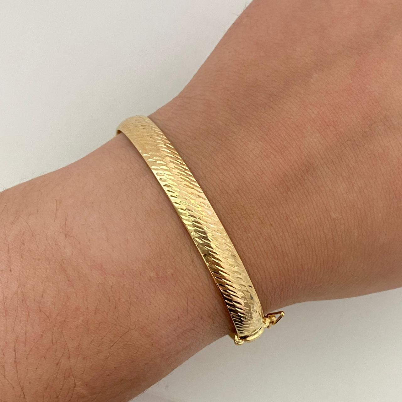 Aro It Diamantado Oro amarillo 18k +4 / 6,9 Gr / 7,5 mm / 18,3 Cm