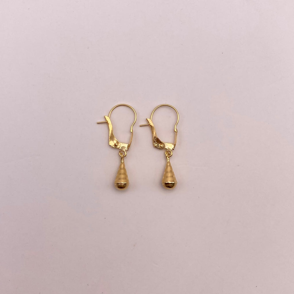 Candonga gota Oro amarillo 18k 0,54 Gr / 2 Cm