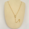 Rosario It virgen milagrosa con balines lisos Oro amarillo 18k +4 / 6,35 Gr / 2,4 mm / 45 Cm