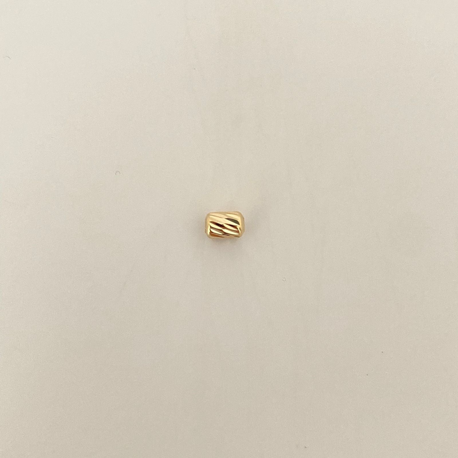 Herraje cilindro diamantado  Oro amarillo 18k 0,2 Gr / 0,5 Cm
