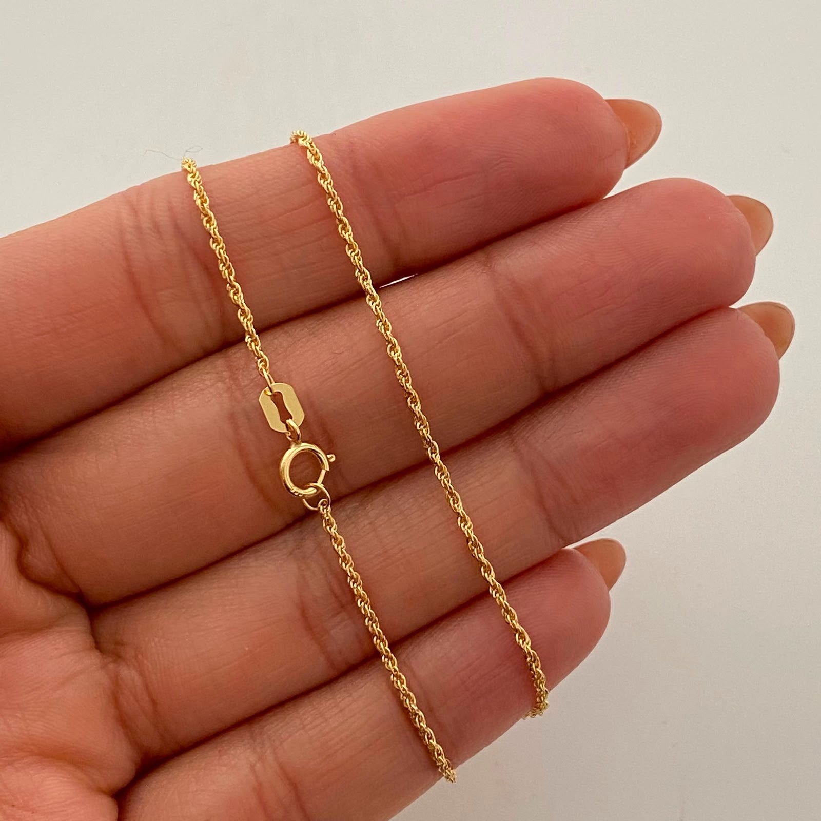 Cadena It Mini Lazo Oro amarillo 18k +1 / 0,95 Gr / 1,2 mm / 50 Cm