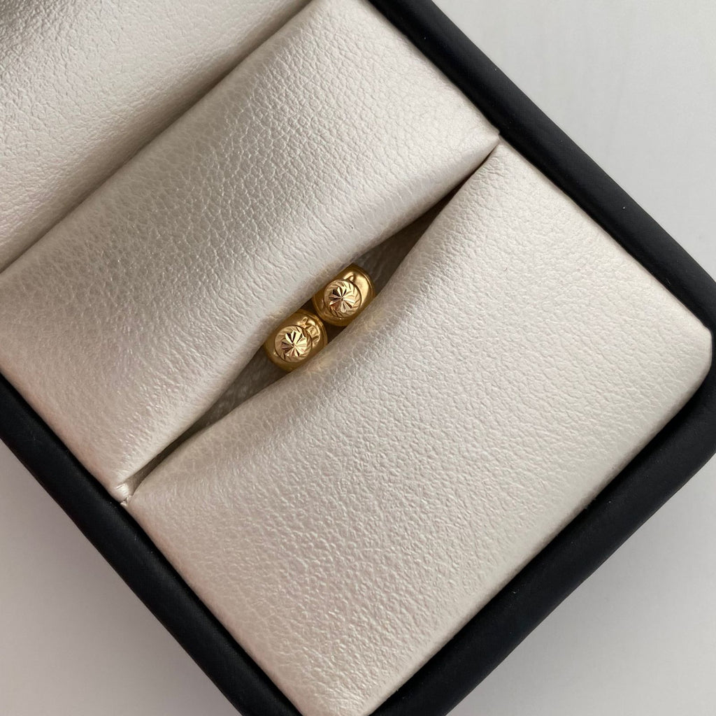 Topos Media Bola Diamantada 3mm Oro amarillo 18k 0,4 Gr