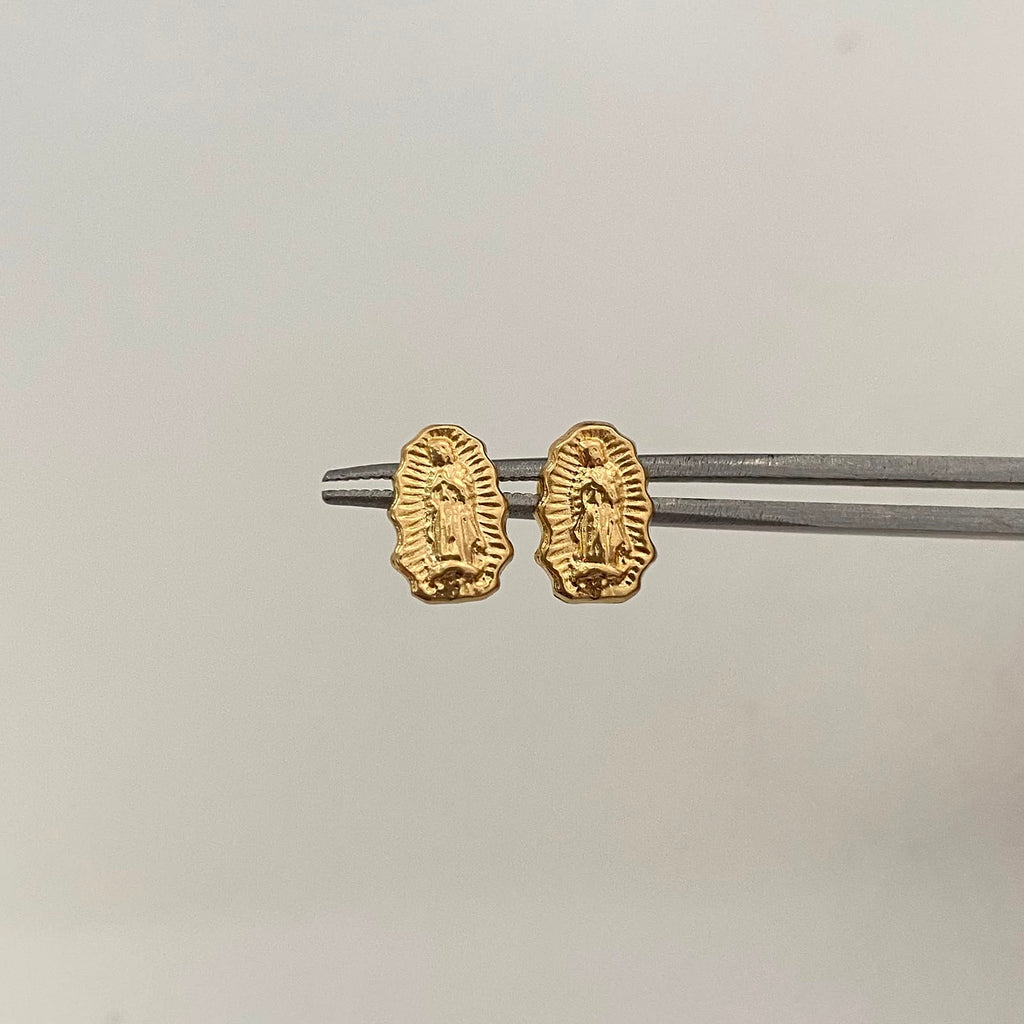 Topos Guadalupe Silueta Oro amarillo 18k 0,75 Gr / 6,8 mm