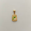 Dije Escudo Equipo Oro amarillo 18k 0,75 Gr / 9,5 mm / 2 Cm