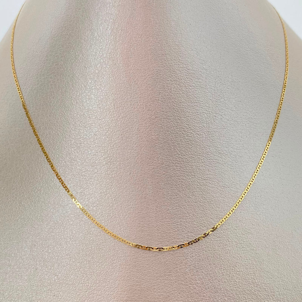 Cadena It Plana Oro amarillo 18k 1,4 Gr / 1 mm / 45 Cm