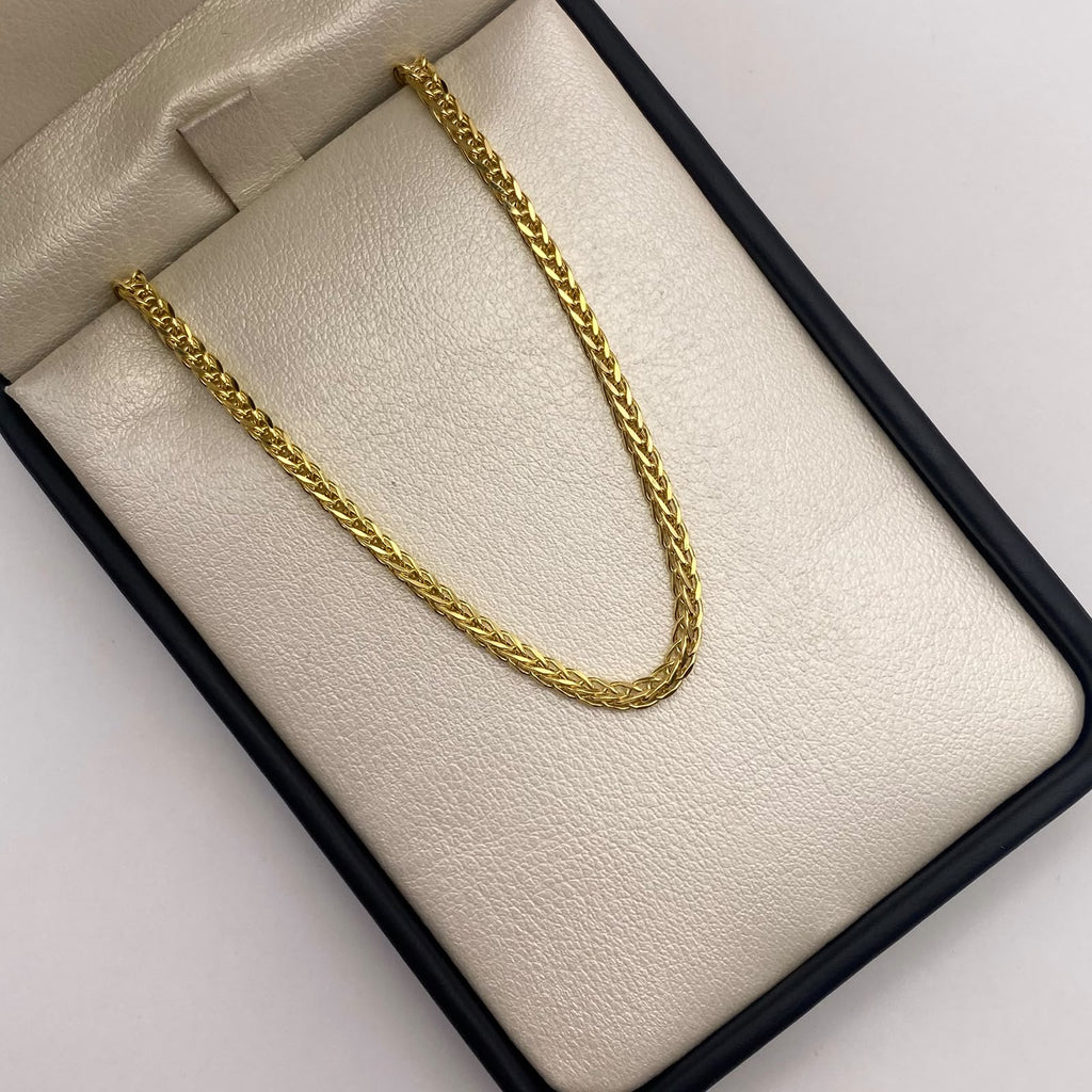Cadena It Franco espiga Oro amarillo 18k +1 / 6,68 Gr / 2,2 mm / 60 Cm