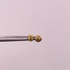 Topos Circulo plano diamantado Oro amarillo 18k 0,45 Gr / 4 mm