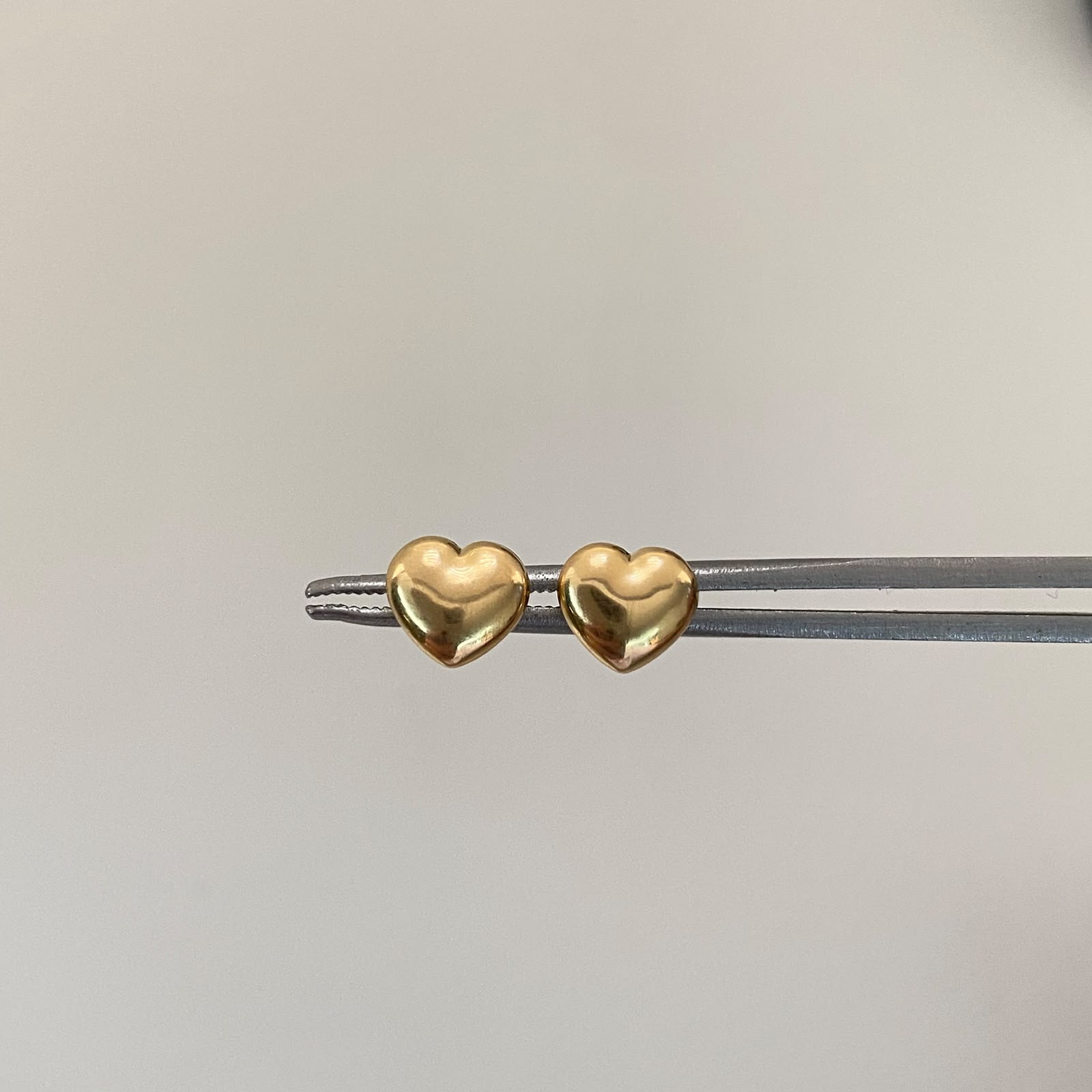 Topos corazon inflado mediano Oro amarillo 18k 0,75 Gr / 7 mm
