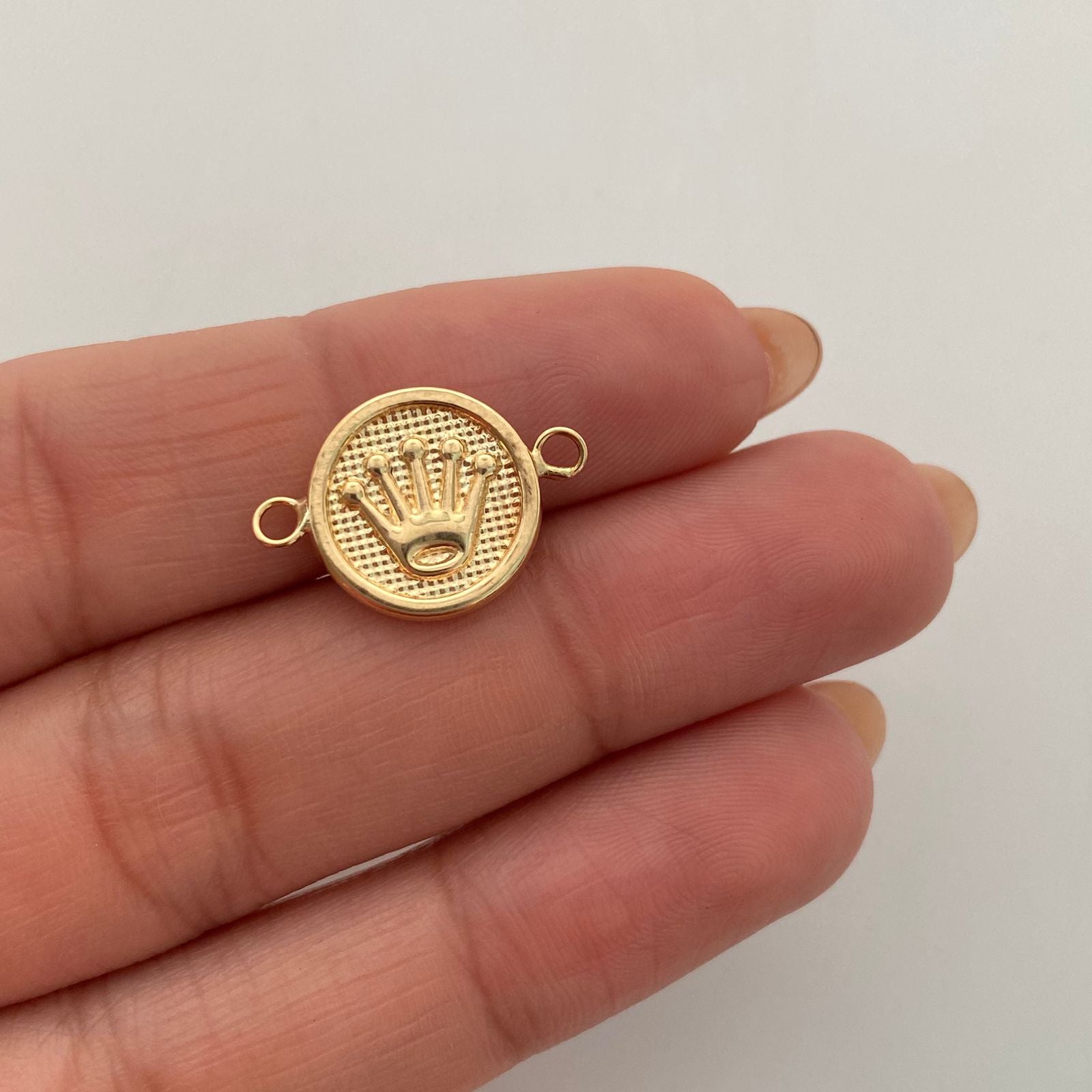 Herraje Corona Rx Oro amarillo 18k 0,8 Gr / 1,3 Cm