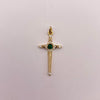 Dije Cruz circones Oro amarillo 18k 1,55 Gr / 13,5 mm / 2,8 Cm