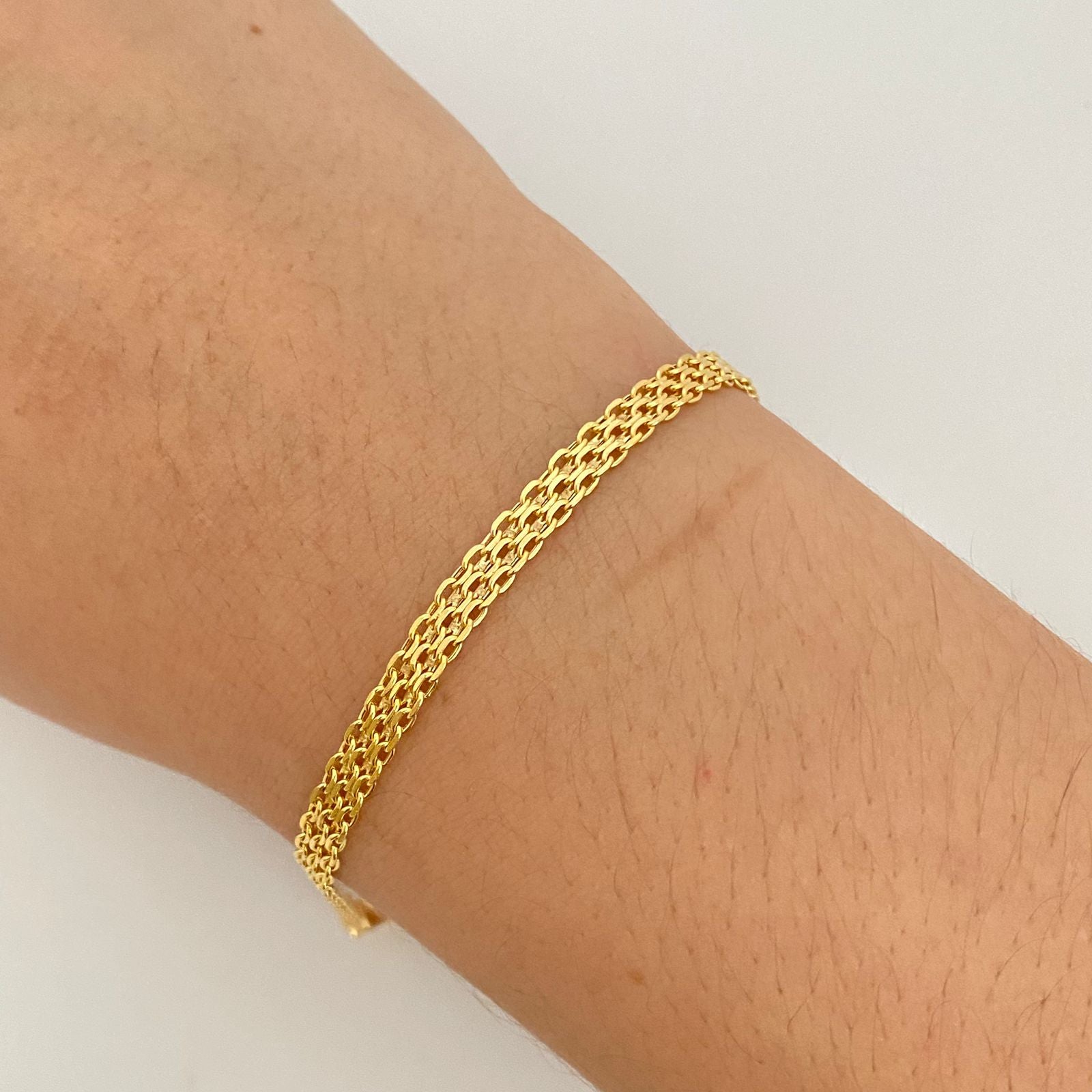 Pulso It chino Oro amarillo 18k +1 / 3,25 Gr / 4,15 mm / 19 Cm