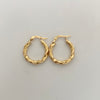 Candonga Entorchada Oro amarillo 18k 2,15 Gr / 2 Cm