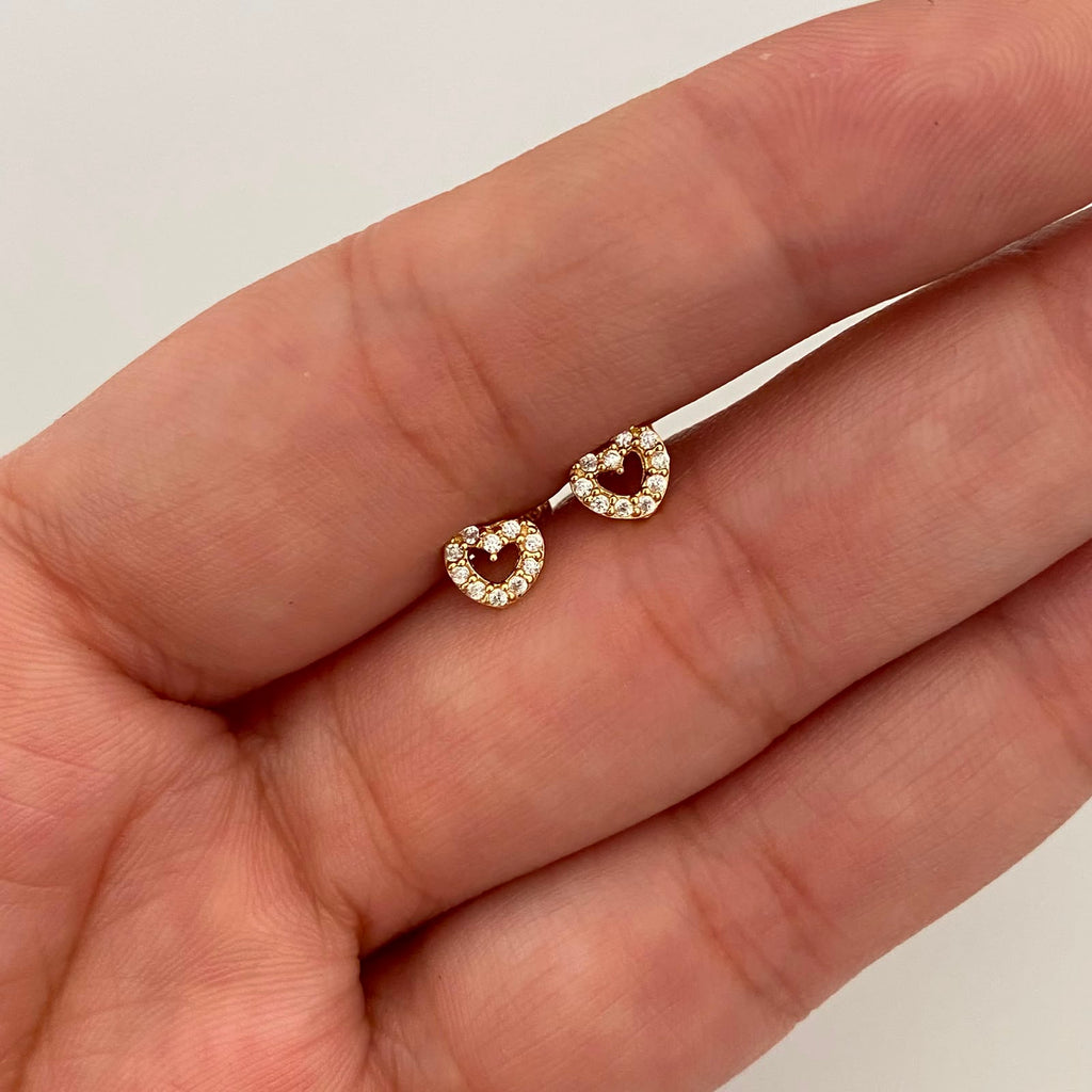 Topos Corazon Silueta Casting Oro amarillo 18k 0,7 Gr / 5,6 mm