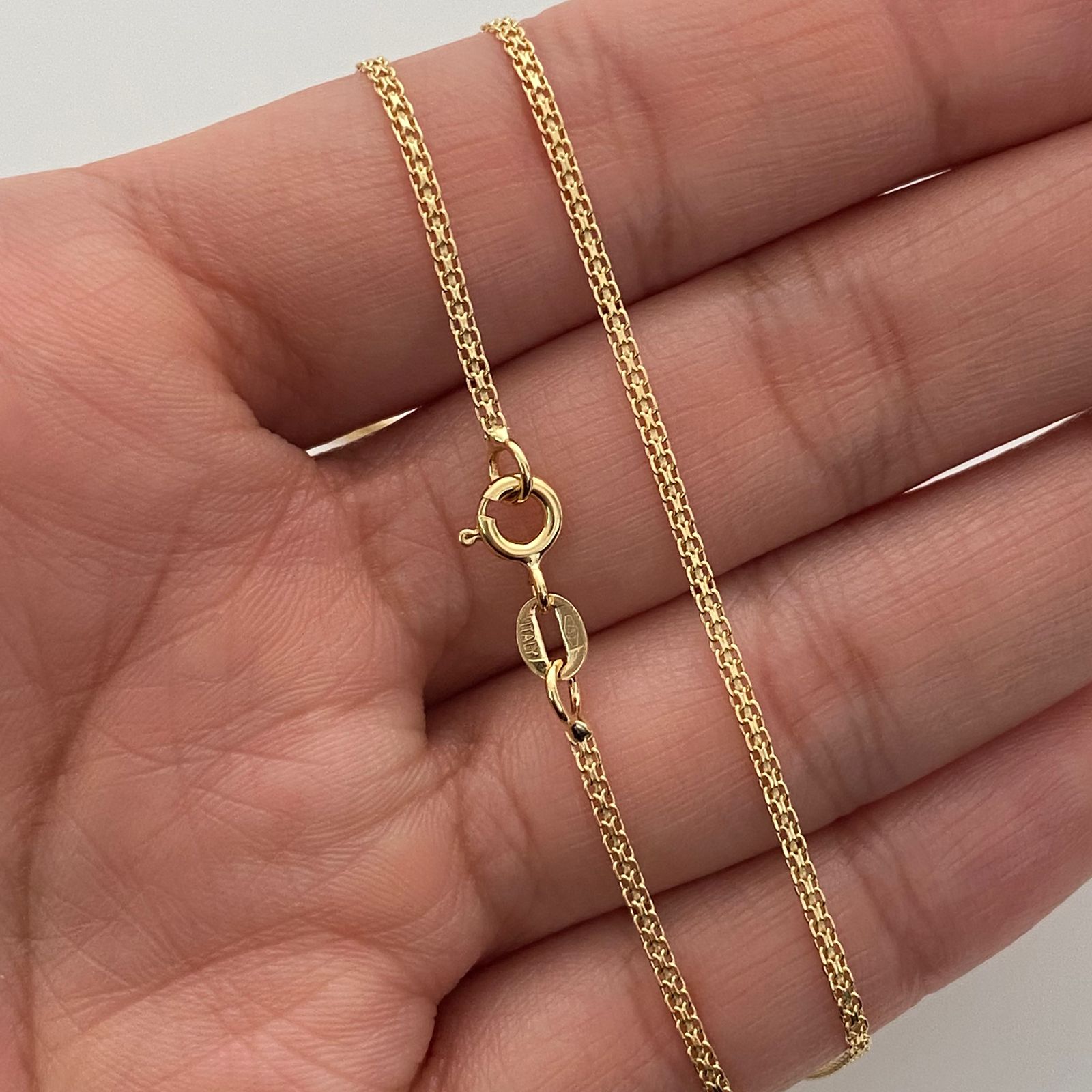 Cadena It Mini China Oro amarillo 18k +1 / 2,75 Gr / 1,4 mm / 50 Cm