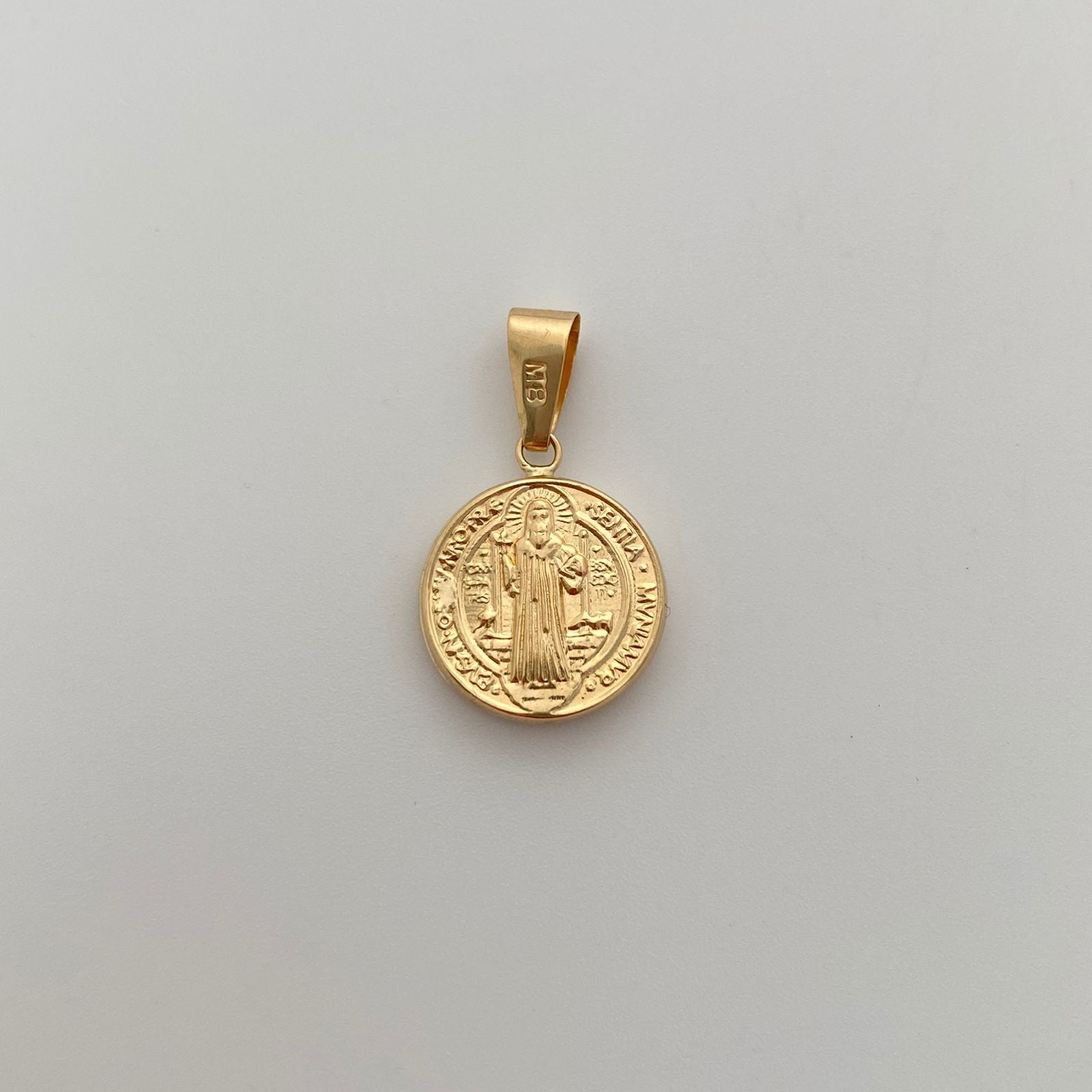 Dije San Benito Oro amarillo 18k 1,25 Gr / 16,2 mm / 2,5 Cm