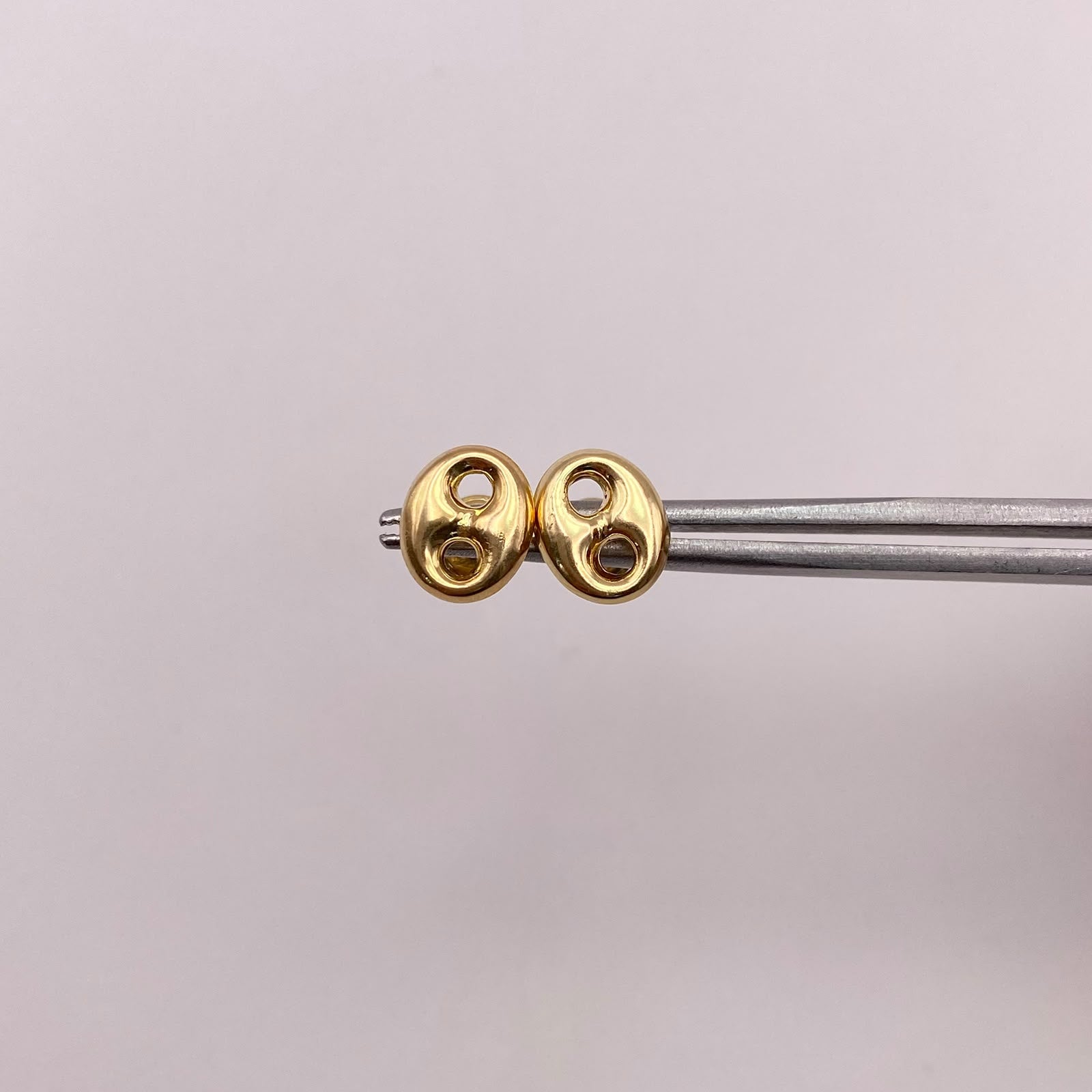 Topos Gc liso grande Oro amarillo 18k 0,8 Gr / 7,7 mm