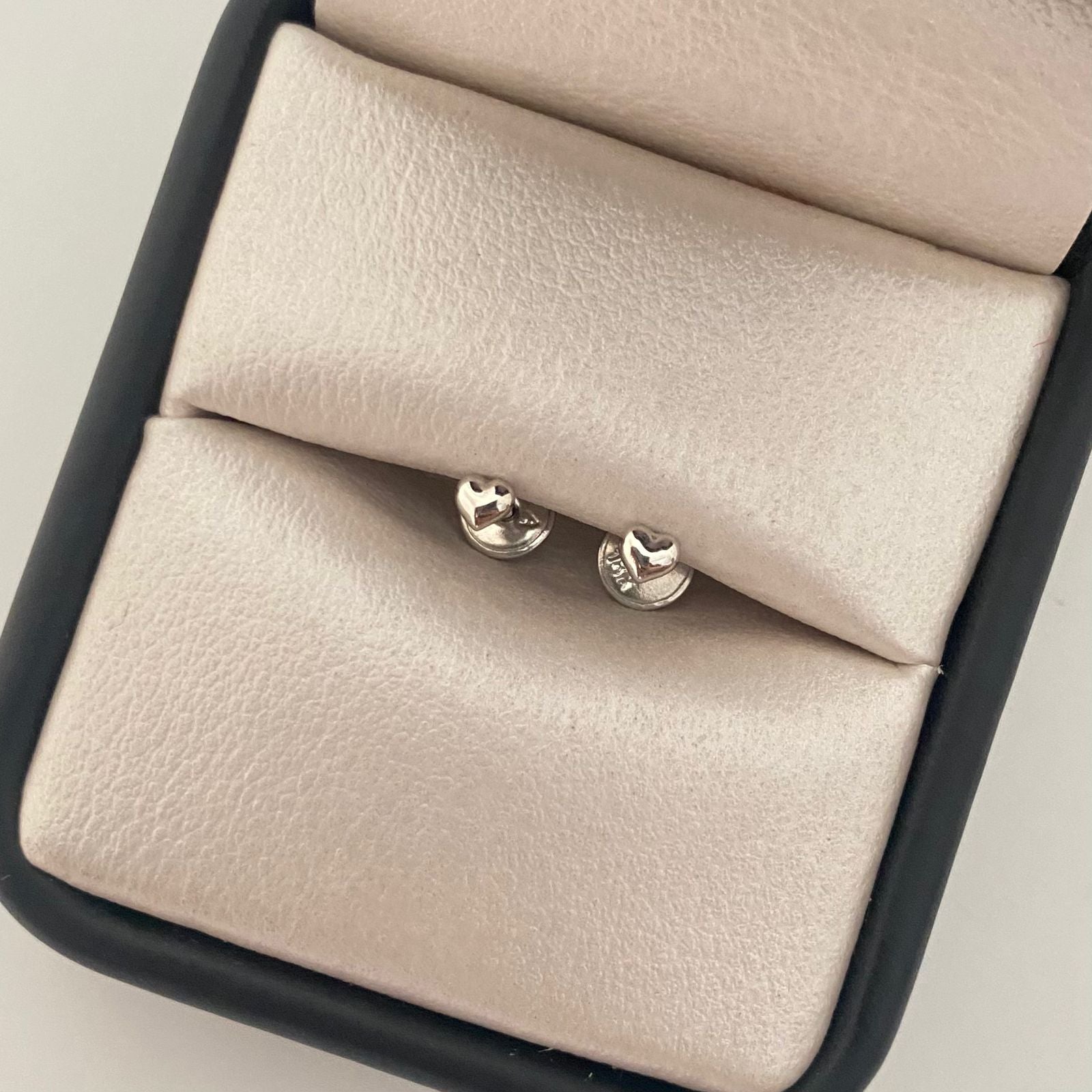 Topos mini corazon  Oro blanco 18k 0,4 Gr / 3 mm