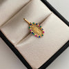 Dije Virgen de Guadalupe Casting Multicolor Oro amarillo 18k 1,25 Gr / 9,3 mm / 2,1 Cm