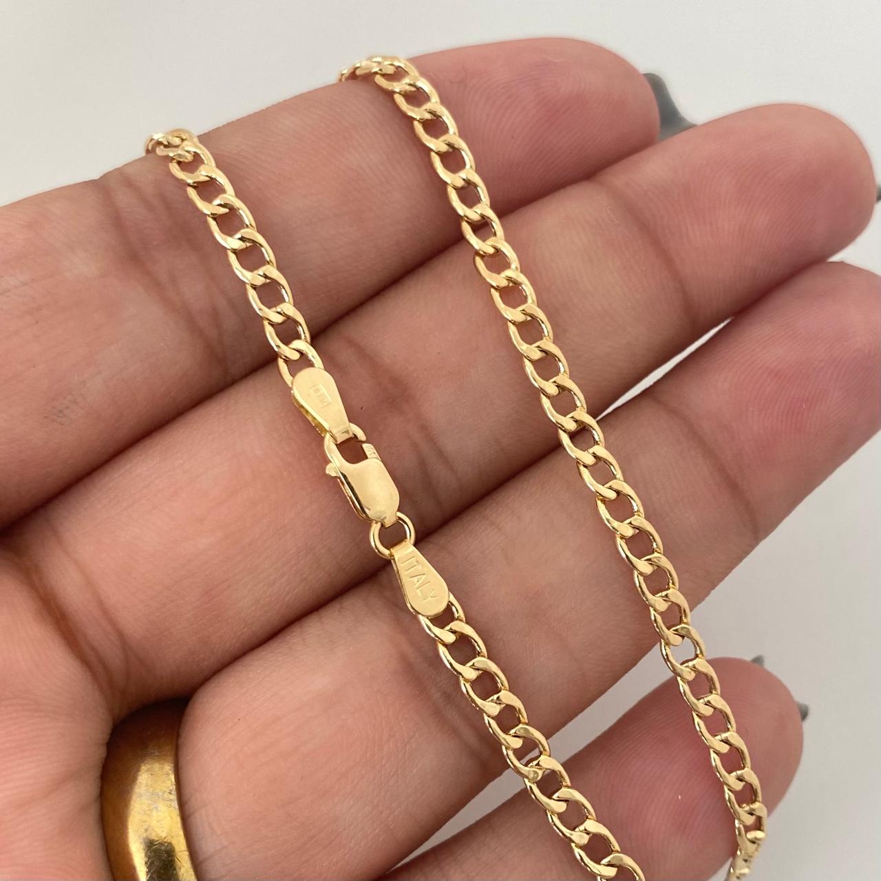 Cadena It cubana Oro amarillo 18k 6,35 Gr / 3,2 mm / 60 Cm