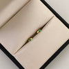 Topos Circon verde Oro amarillo 18k 0,35 Gr / 2,7 mm