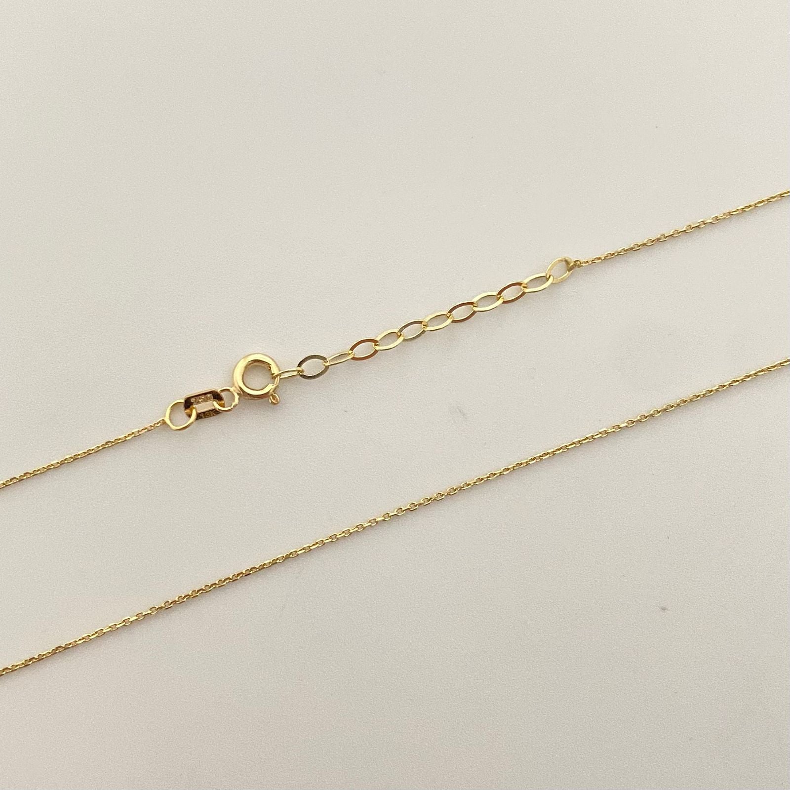 Cadena It aro seguido dije infinito Oro amarillo 18k +4 / 2,25 Gr / 1,0 mm / 45 Cm