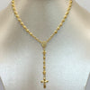 Rosario diamantado aros Oro amarillo 7,80 Gr / 3 mm / 52 Cm Broche 0,40