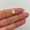 Herraje Guadalupe Silueta Oro amarillo 18k 0,4 Gr / 1 Cm