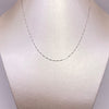 Cadena It veneciana Oro blanco 18k +1 / 0,96 Gr / 0,6 mm / 45 Cm
