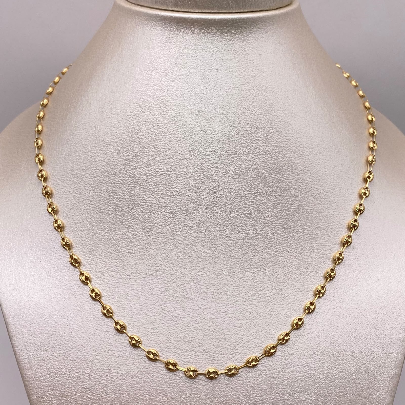 Cadena Gc Diamantado Oro amarillo 18k 7,40 Gr / 3,3 mm / 60 Cm Broche 0,40