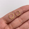 Candonga imperdible diamantadas Oro amarillo 18k 0,52 Gr / 1 Cm