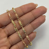 Cadena Rustica  Tres oros 6,85 Gr / 3,0 mm / 60 Cm Broche 0,40