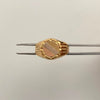 Anillo Troquel Redondo Mate Tres oros 18k / Talla 12 1/2 / 3,05 Gr / 4,1 mm